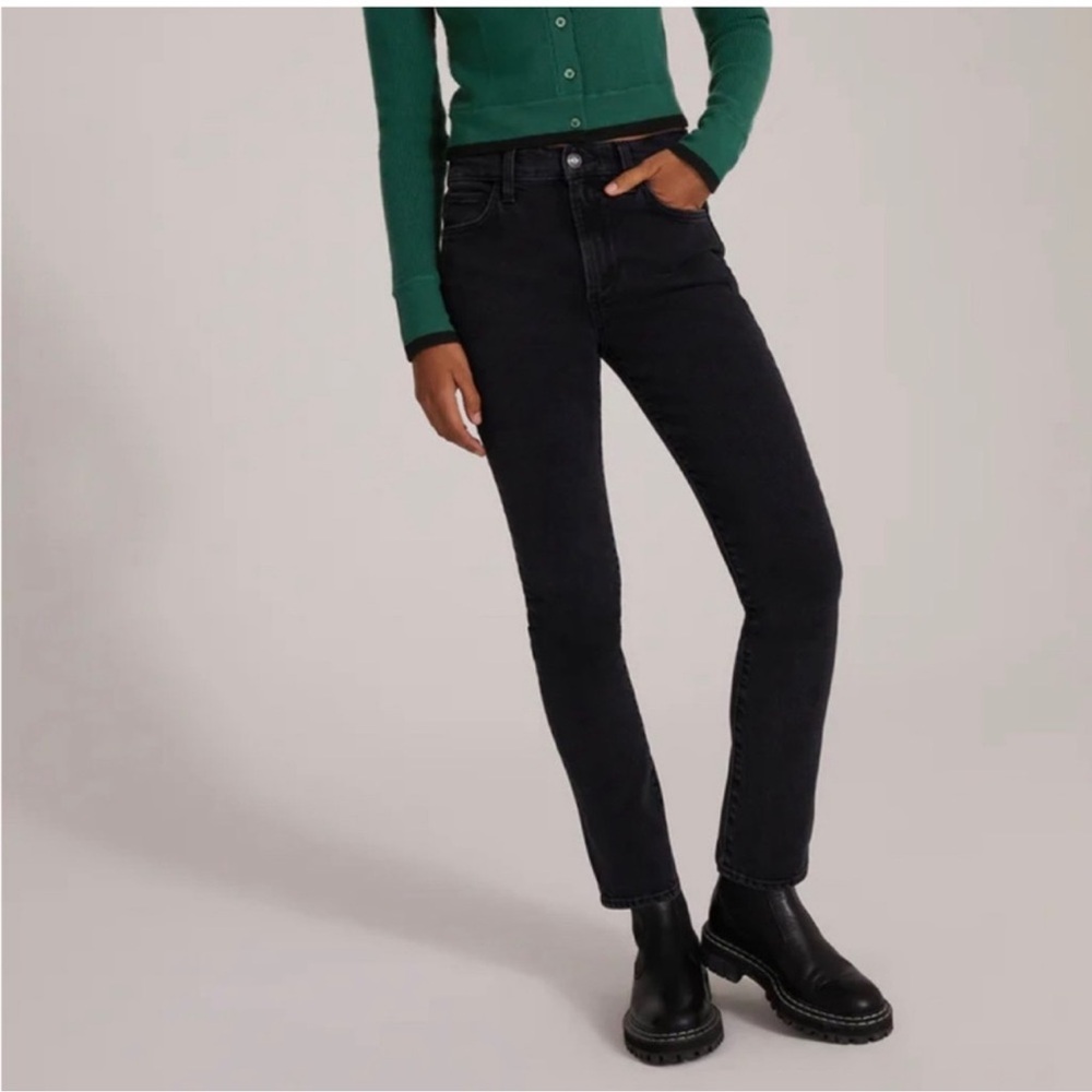 Favorite Daughter The‎ Erin High Rise Slim Straight Jeans in Boulder Wash